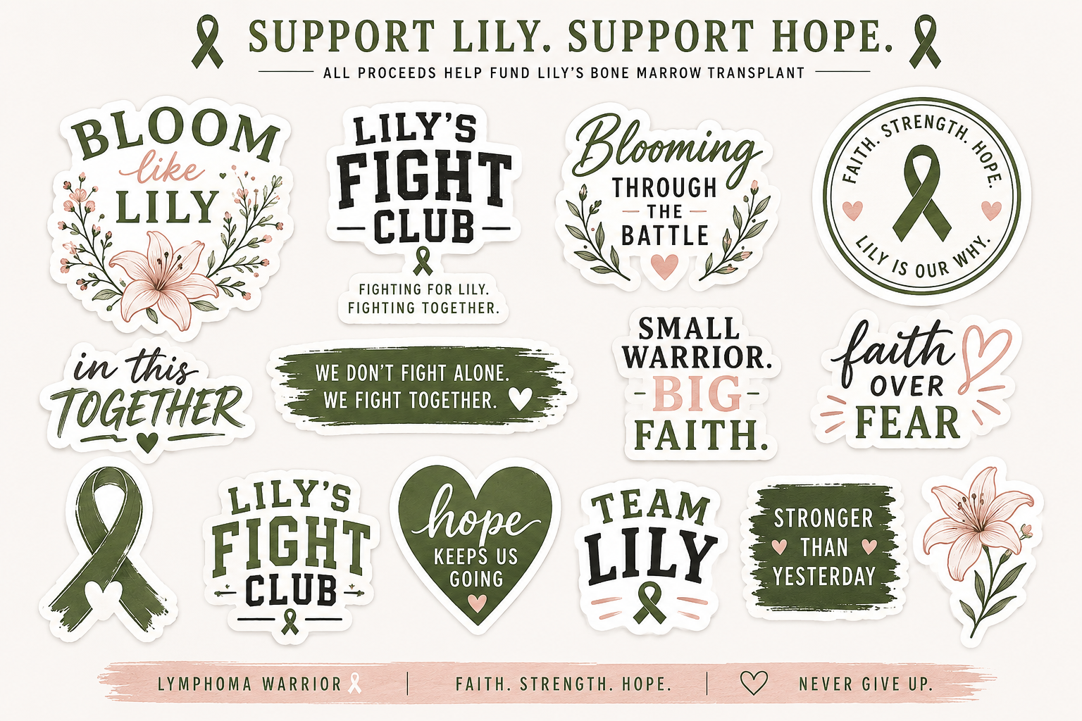 Lily Strong Sticker Sheet