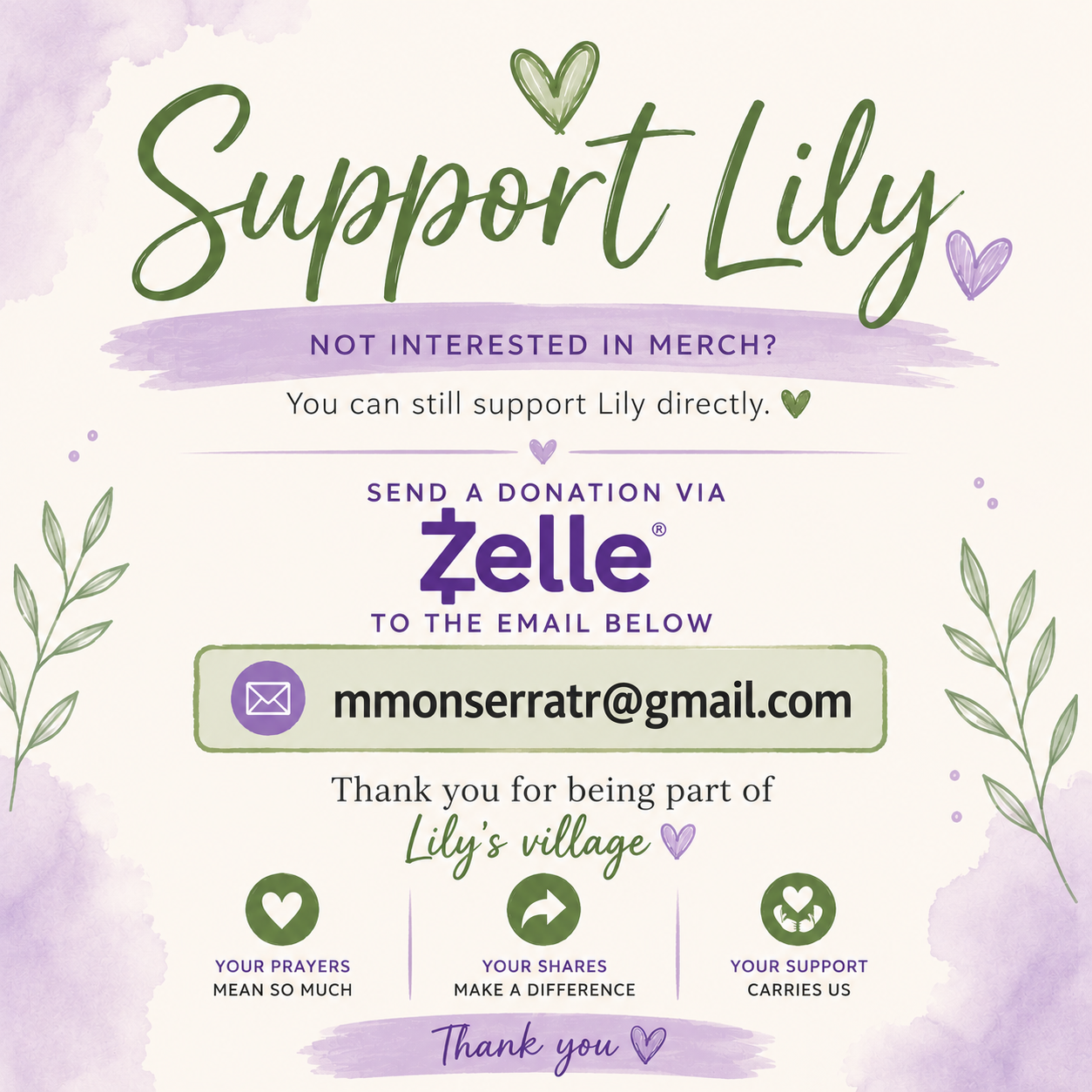 💚 Support Lily’s Journey