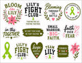 Lily Strong Sticker Sheet - 14 Pieces